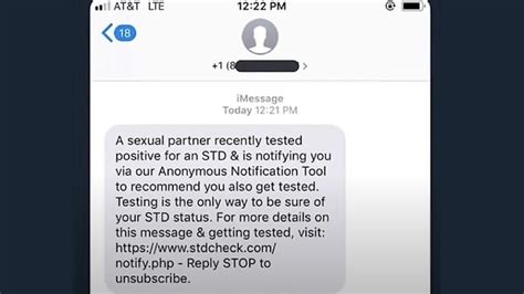 Search Anonymous Std Text Spam. . Fake std text